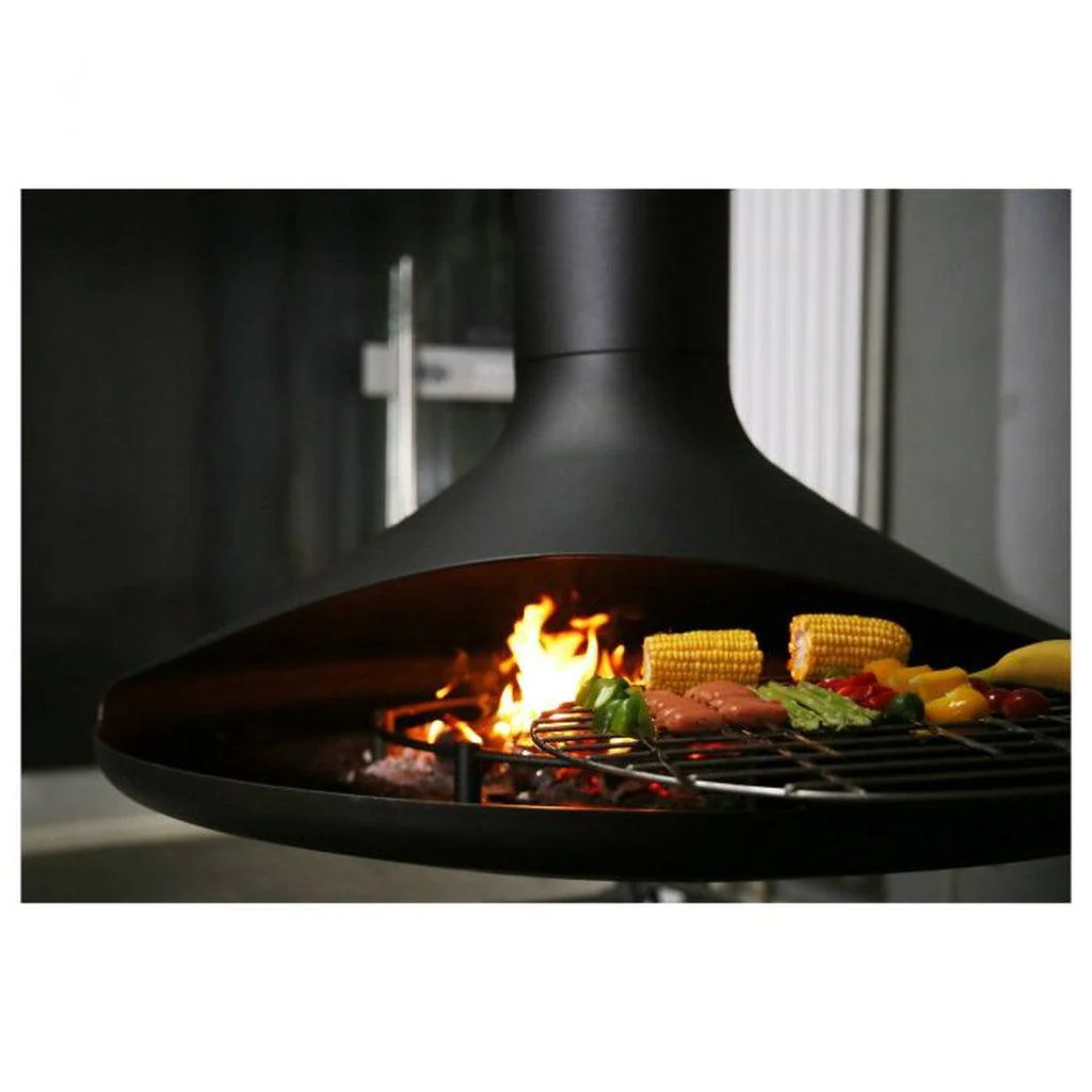 Atomo Suspended Fireplace With Ethanol Burner & Base Plate - Image 3
