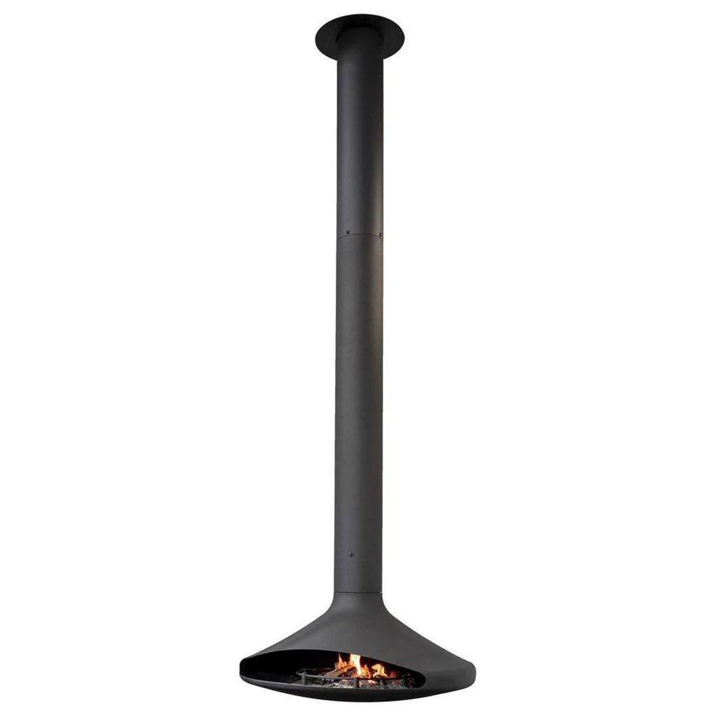 Atomo Suspended Fireplace With Ethanol Burner & Base Plate - Image 5