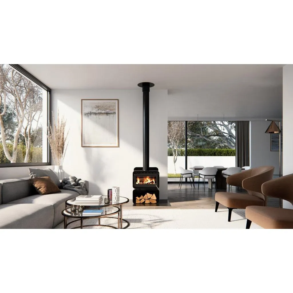 Blaze B100 Wood Fireplace with Wood Stacker - Image 3