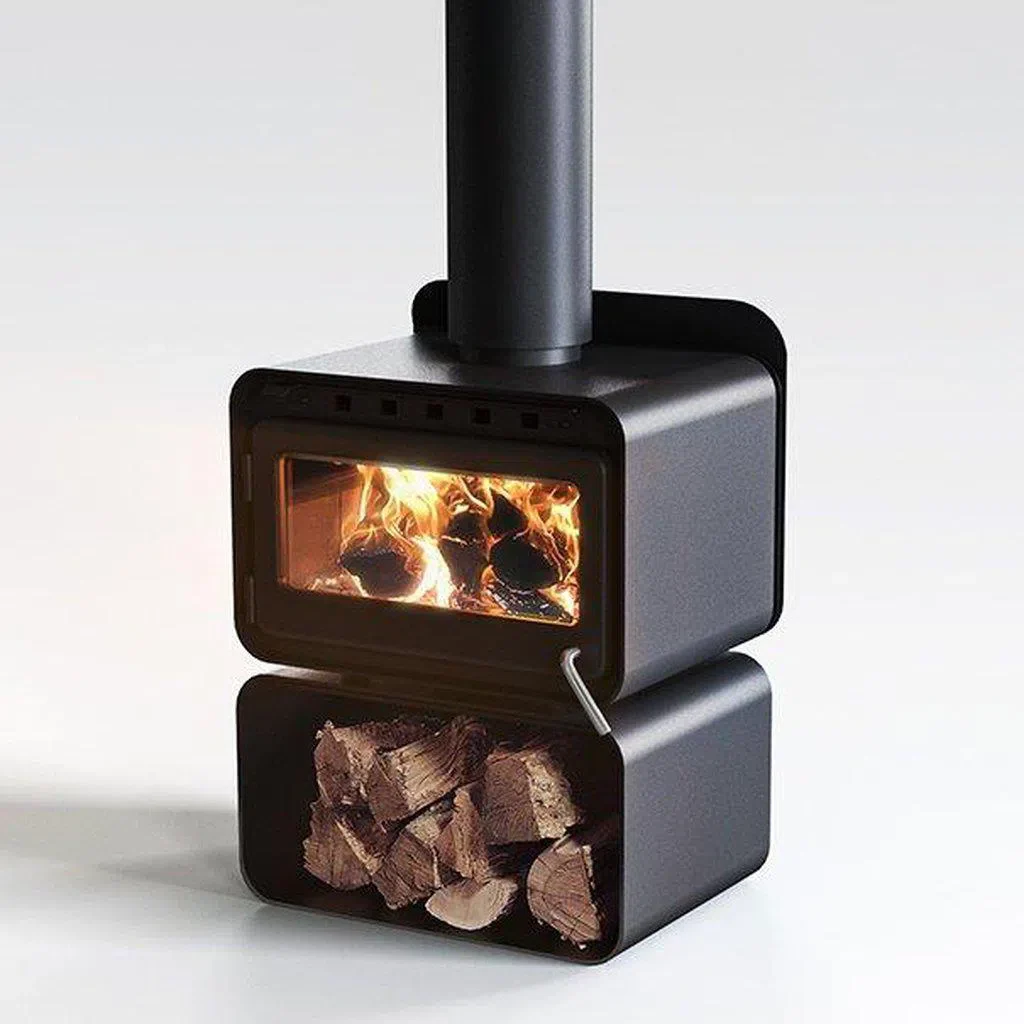 Blaze B100 Wood Fireplace with Wood Stacker - Image 4