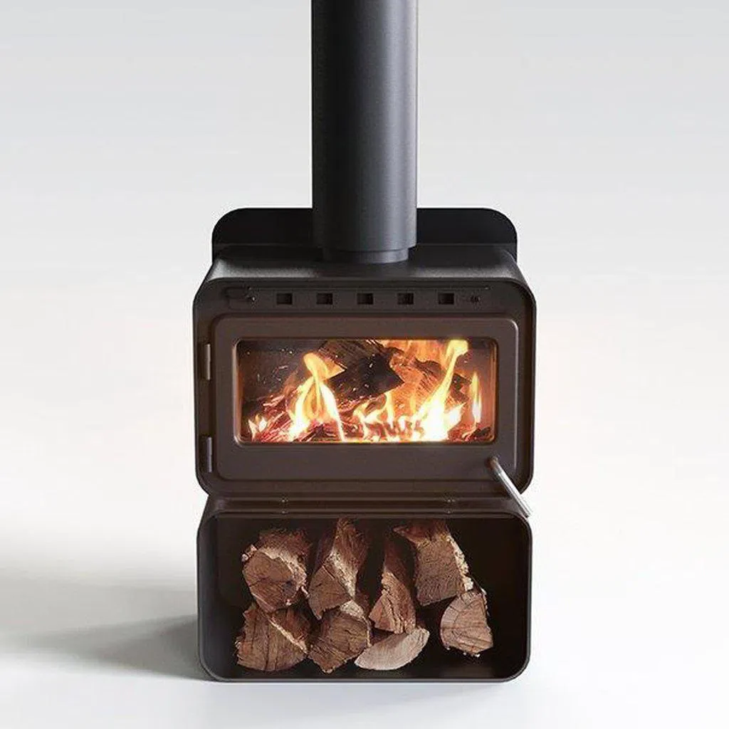 Blaze B100 Wood Fireplace with Wood Stacker - Image 5