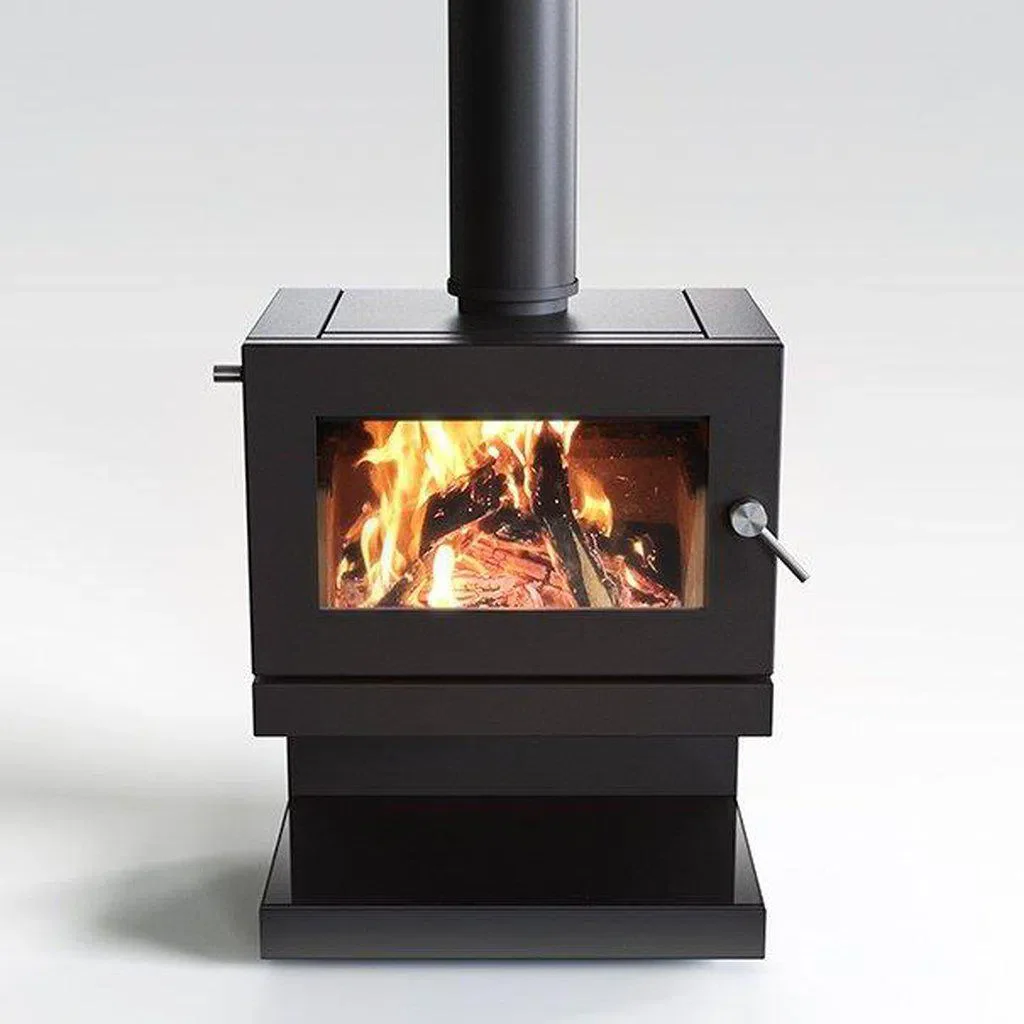 Blaze B600 Wood Fireplace with Base, Remote & Fan - Image 5
