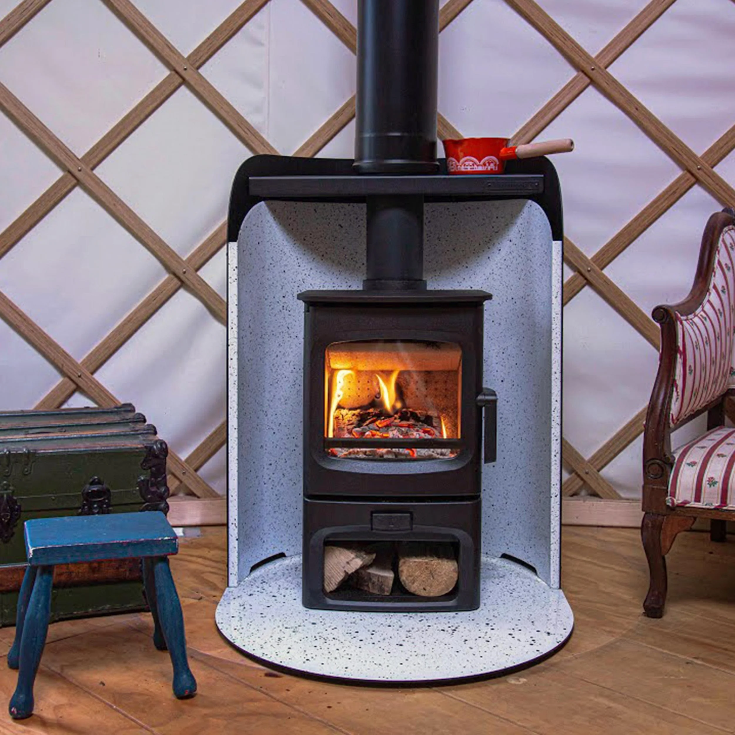 Charnwood Aire 3 Store Stand Freestanding Wood Fireplace - Image 4