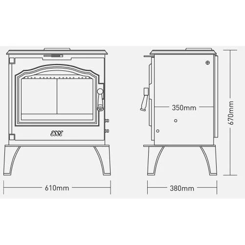 Esse 700 Wood Fireplace - Image 4