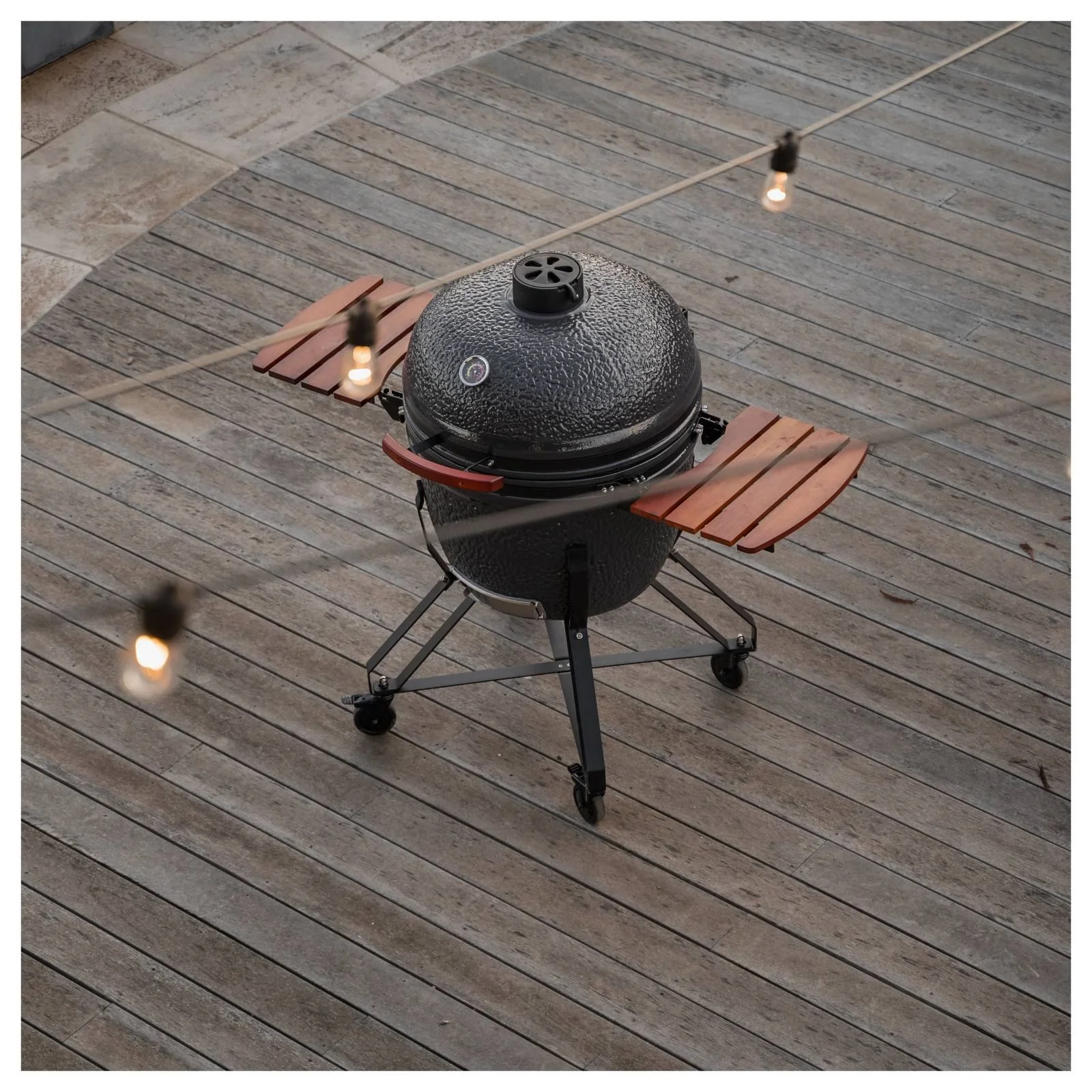 Kamado Devil 26" Grey Ceramic BBQ - Image 13