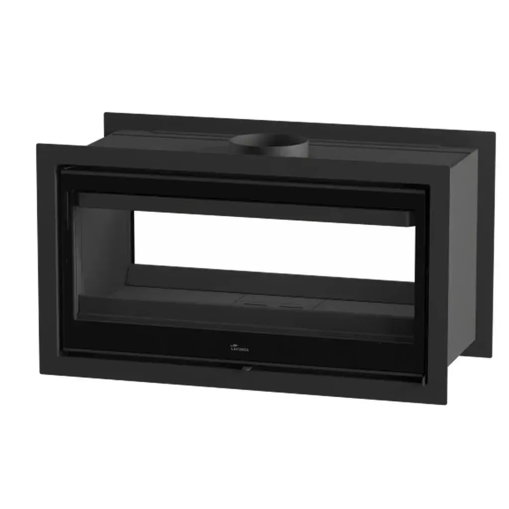 Lacunza Nickel 1000 Double Sided In-Built Wood Fireplace - Image 4