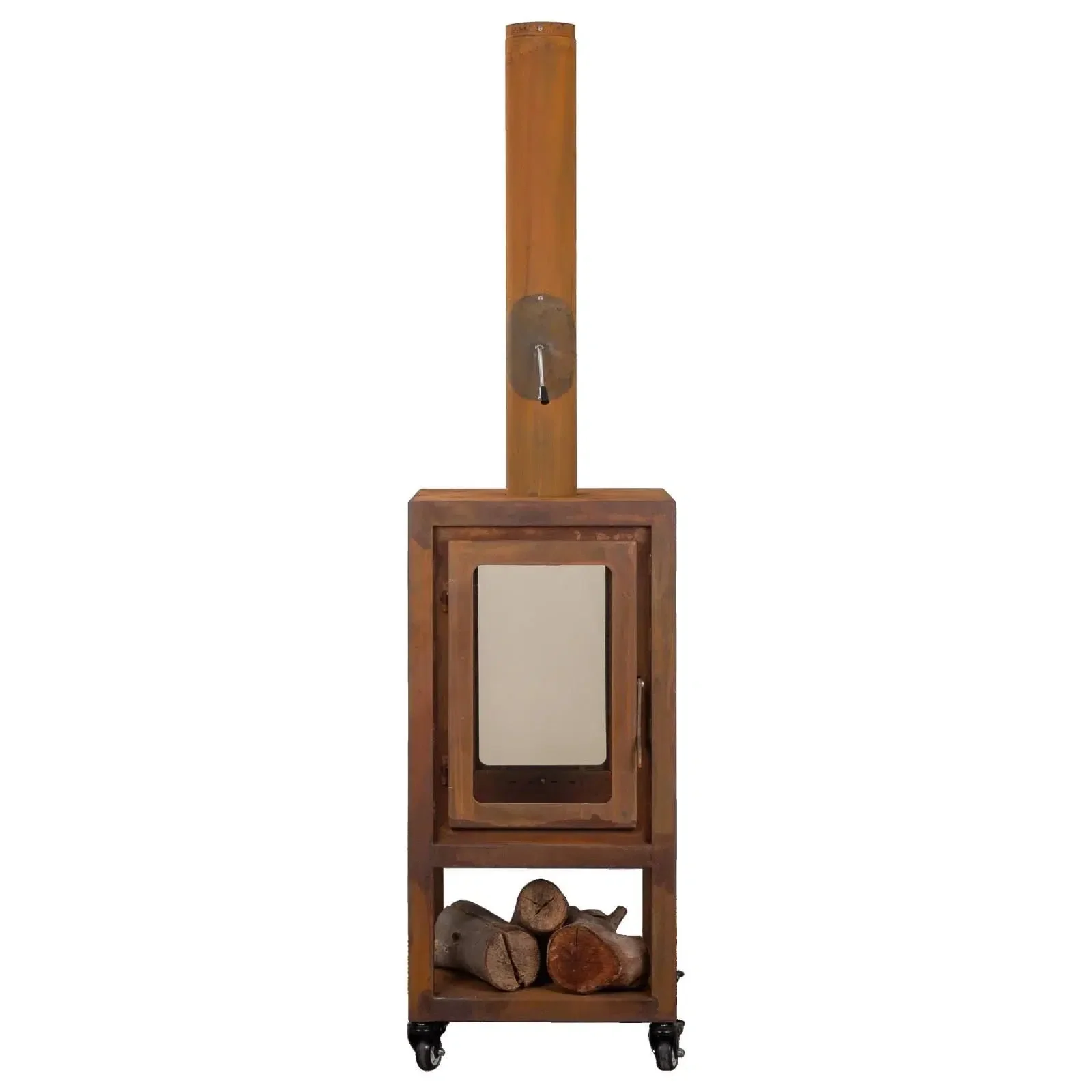 Lazaro Large Outdoor Wood Fireplace - Image 5
