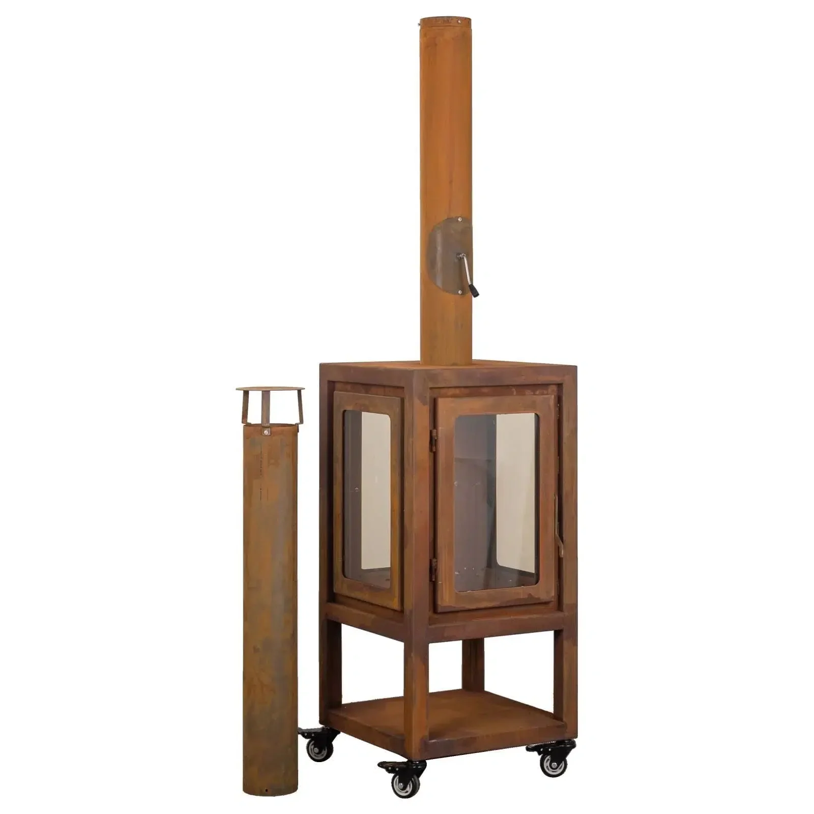 Lazaro Large Outdoor Wood Fireplace - Image 6