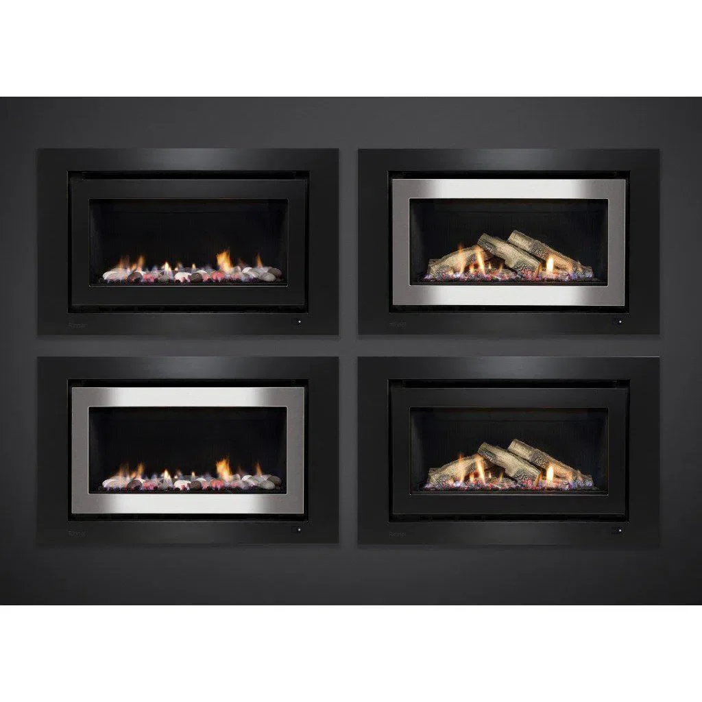 Rinnai 950 Ceramic Stones Black Gas Fireplace - Image 4
