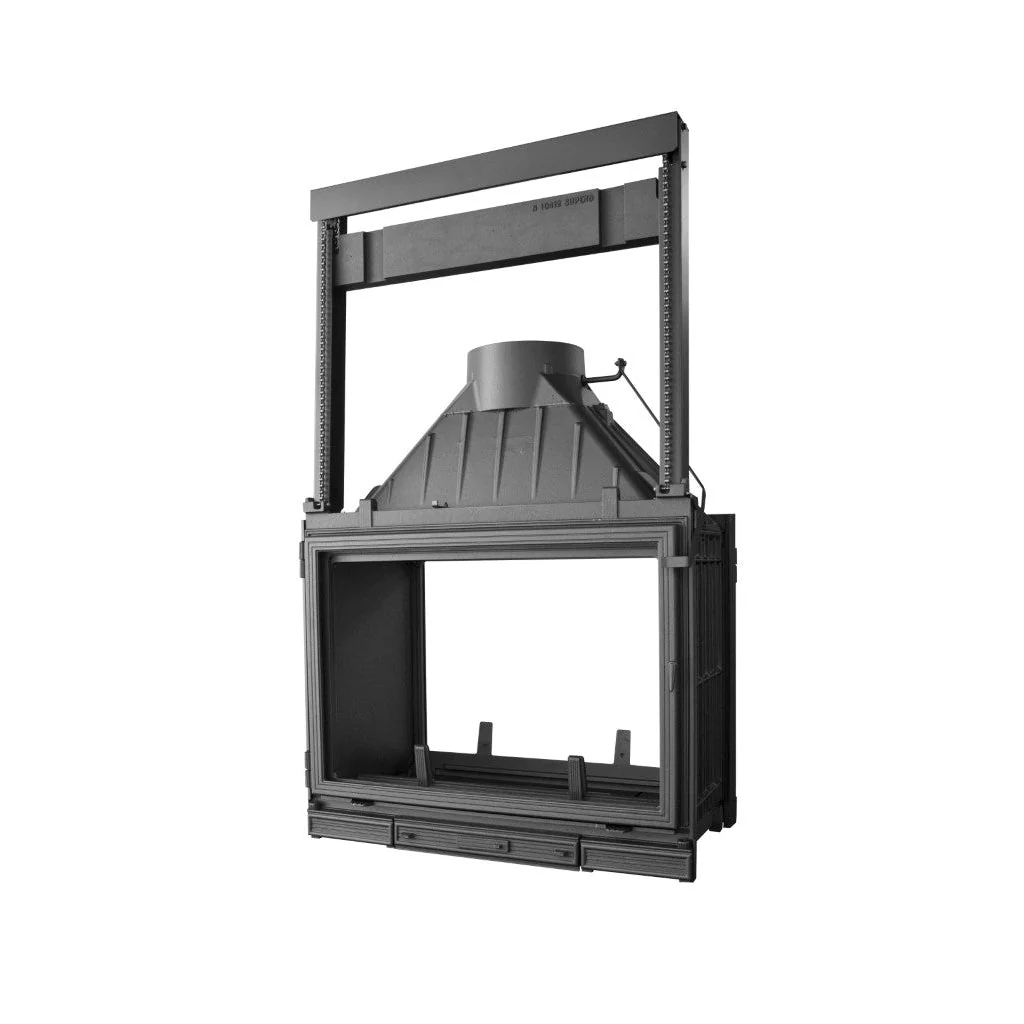 Seguin MultiVision 8000 Wood Fireplace With Double Sided Firebox, Lift, 1 Swing Door & 1 Swing Door & Lift - Image 3