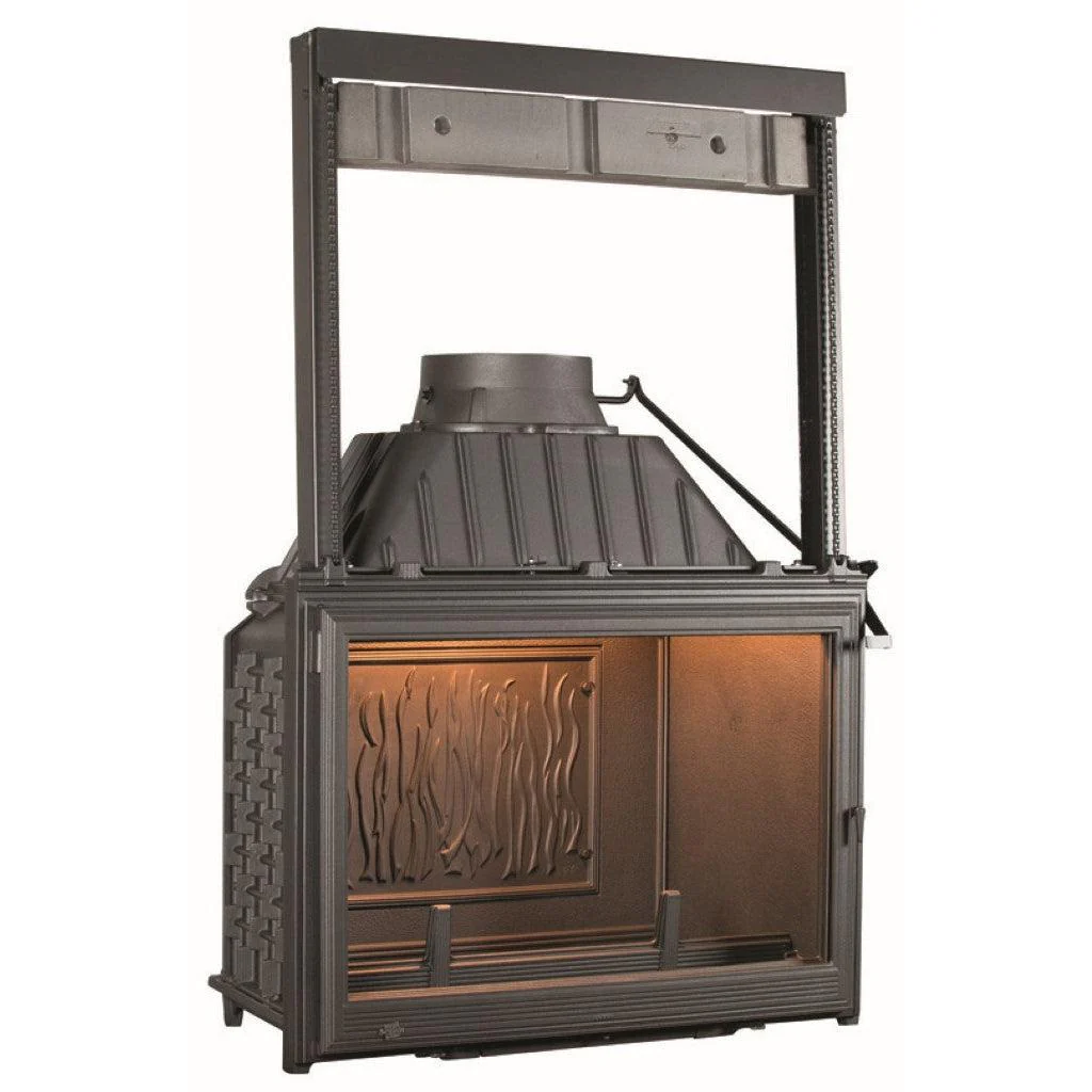 Seguin Super 9 Wood Fireplace With Swing Door & Lift - Image 8