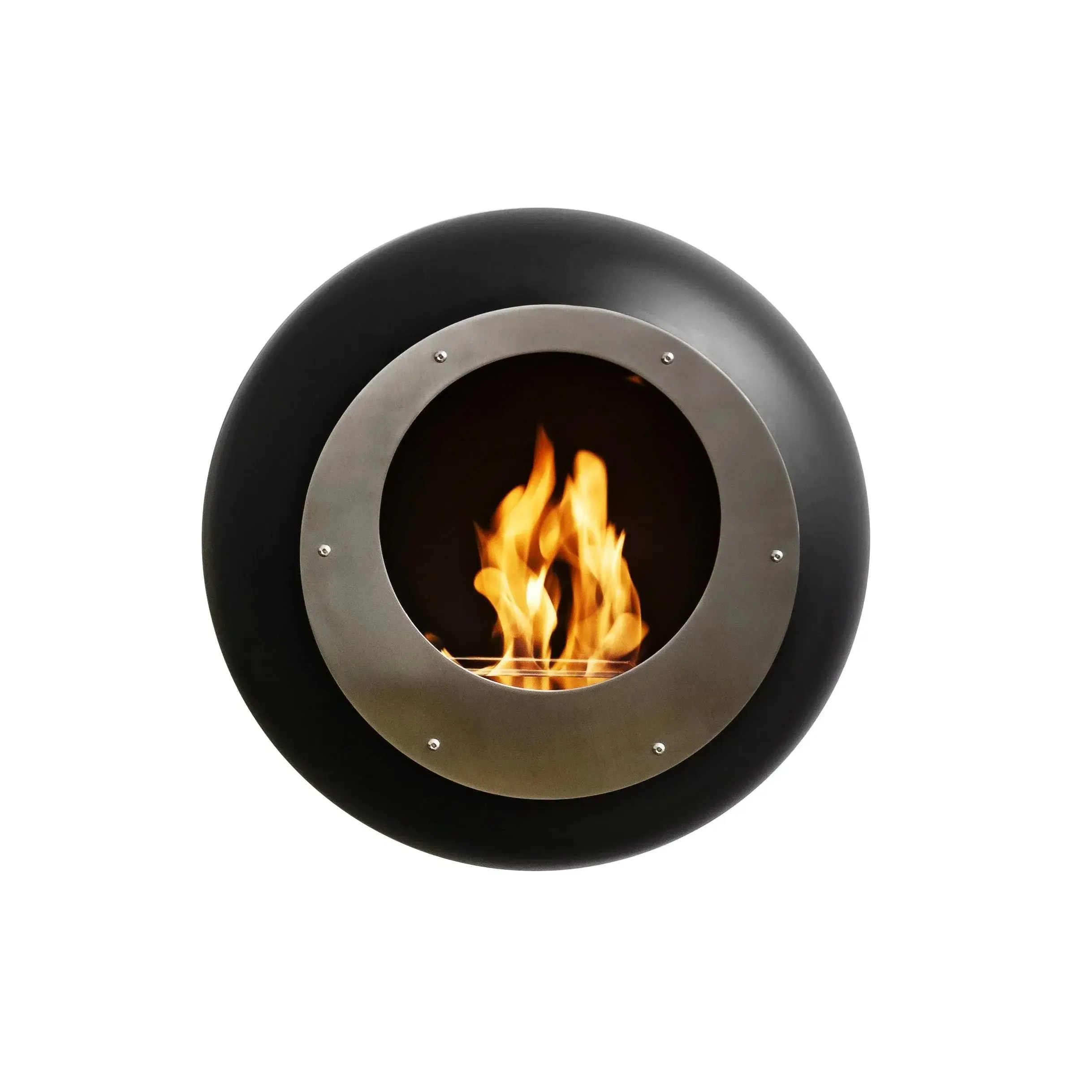 Cocoon Vellum Wall Mounted Ethanol Fireplace - Matt Black - Image 6