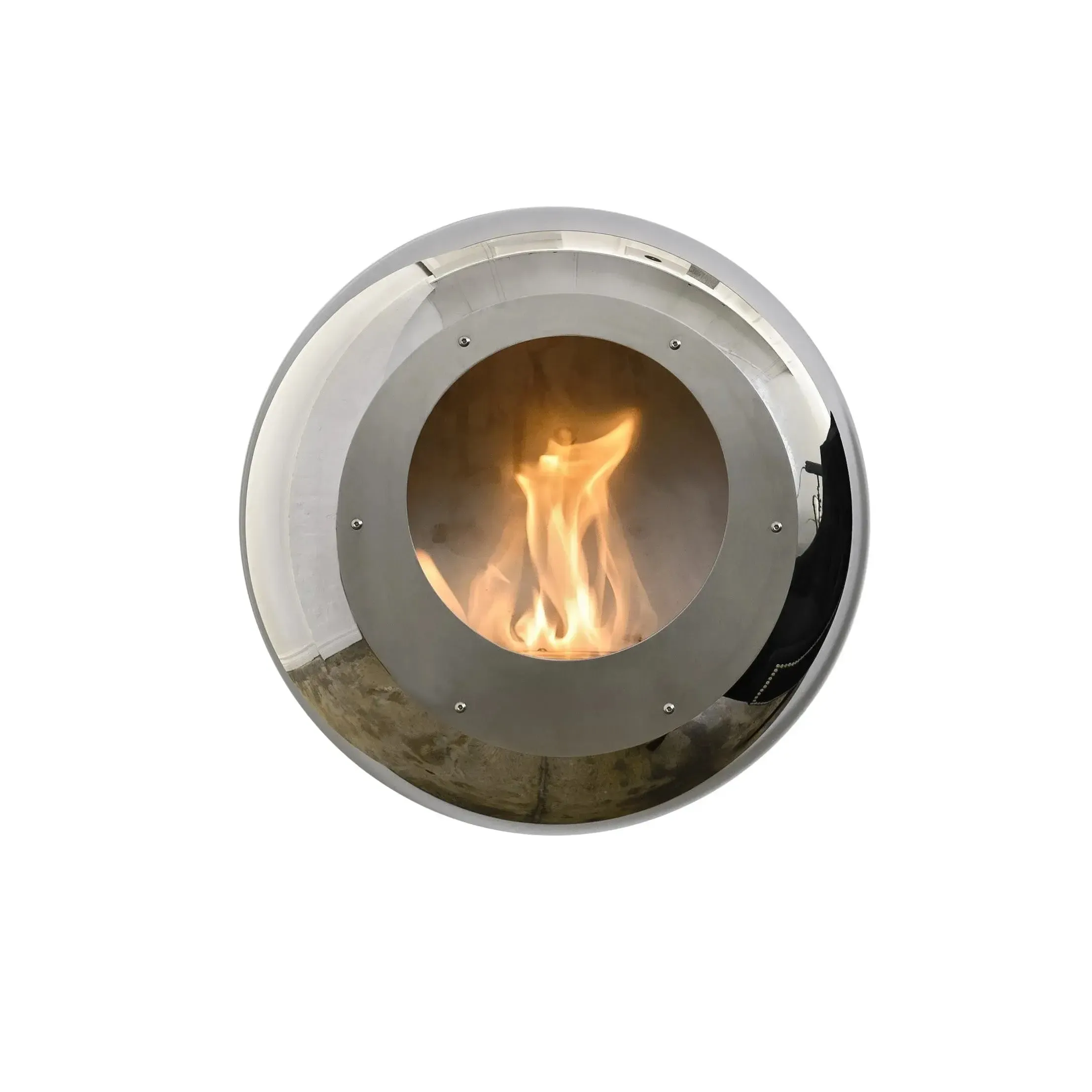 Cocoon Vellum Wall Mounted Ethanol Fireplace - Stainless Steel - Image 5